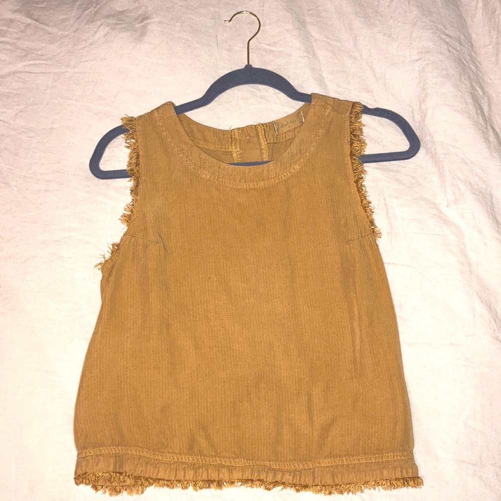 Altard state mustard sleeveless top
